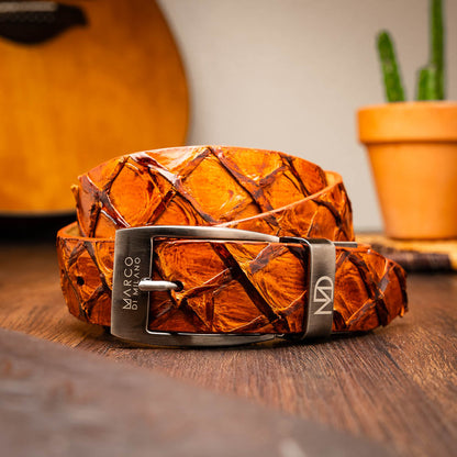 Marco Di Milano Olivieri Brandy Leather Belt Shoe