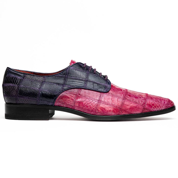Marco_Di_Milano Pissa: Pink Purple Leather Loafers
