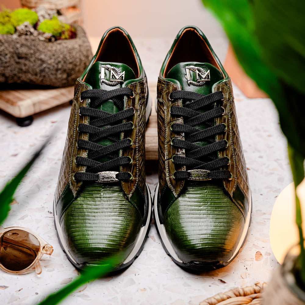 Marco Di Milano Portici - Olive Green Leather Dress Shoe