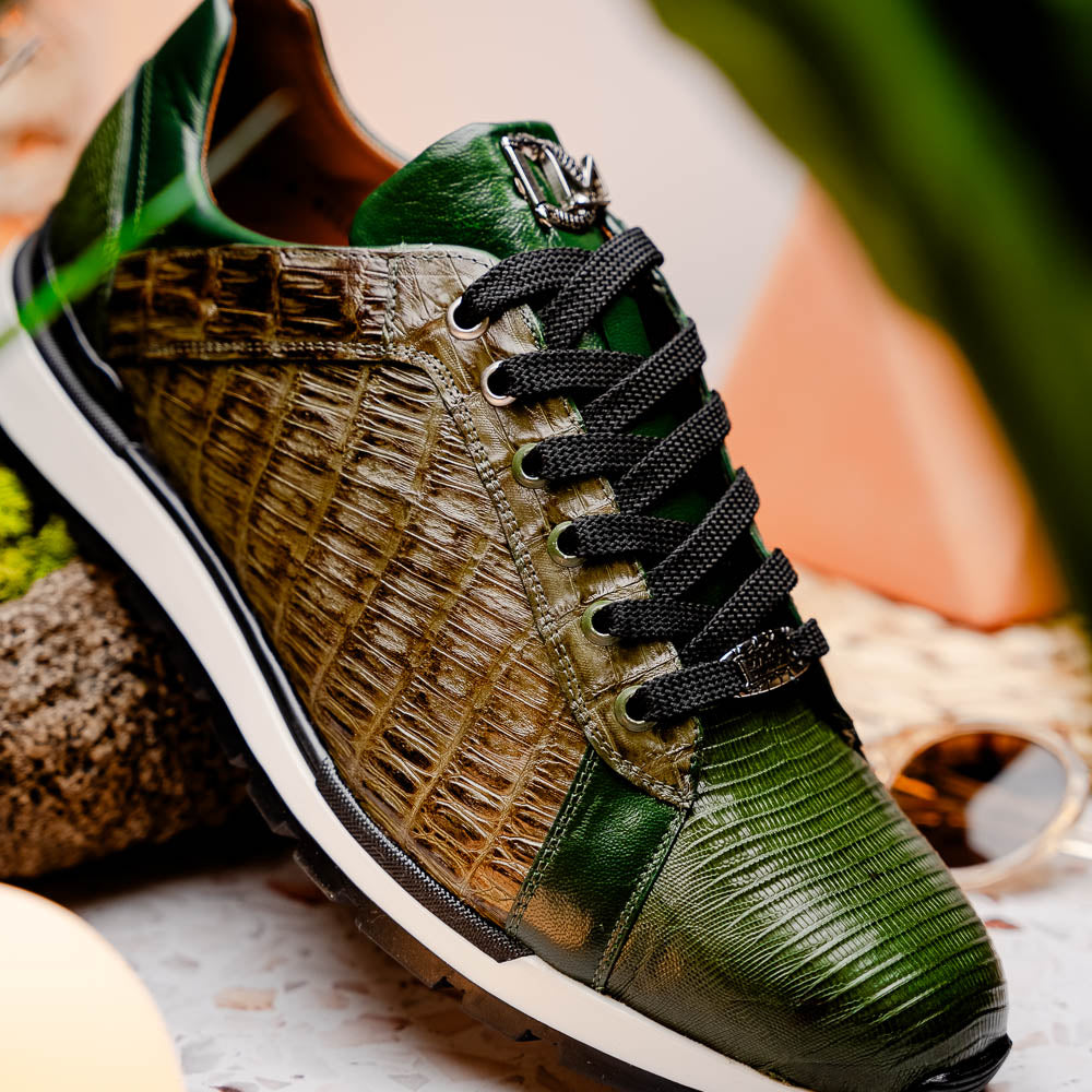 Marco Di Milano Portici - Olive Green Leather Dress Shoe