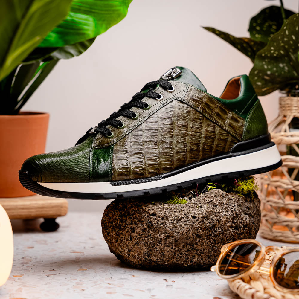 Marco Di Milano Portici - Olive Green Leather Dress Shoe