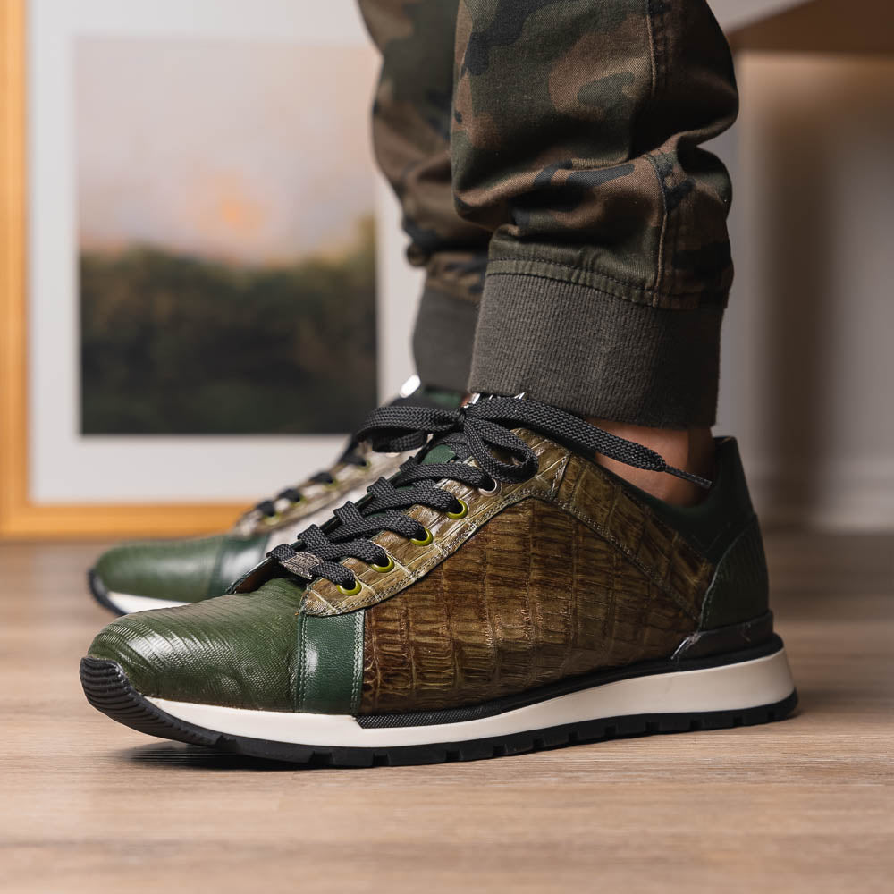 Marco Di Milano Portici - Olive Green Leather Dress Shoe
