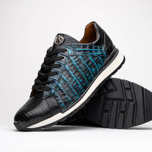 Marco_Di_Milano Portici - Navy & Black Leather Dress Shoe