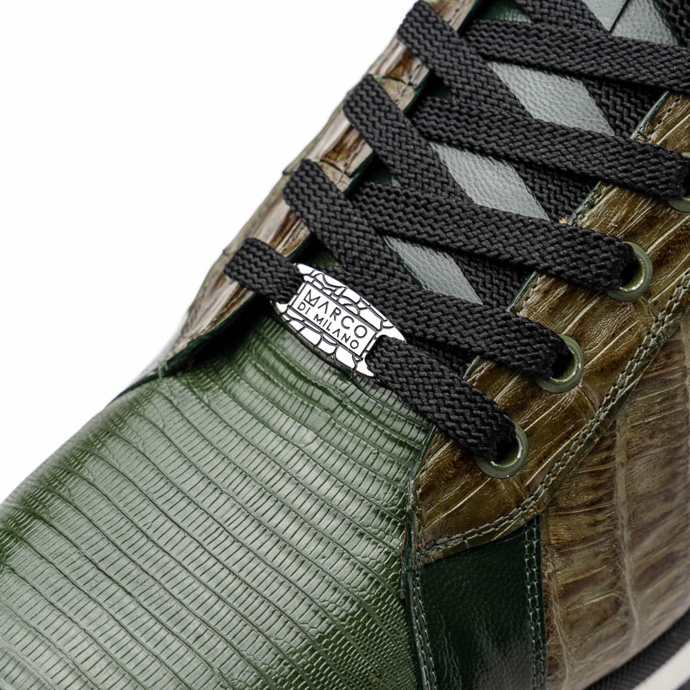 Marco Di Milano Portici - Olive Green Leather Dress Shoe