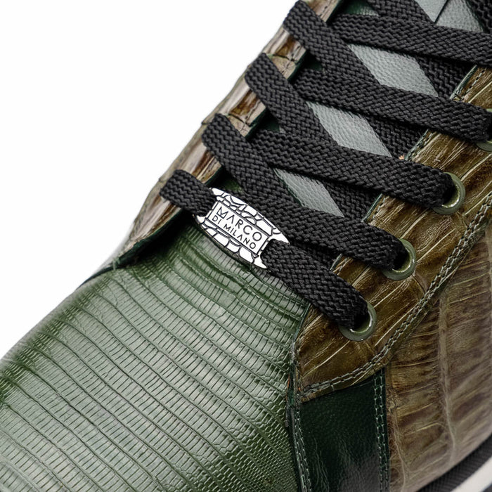 Marco Di Milano Portici - Olive Green Leather Dress Shoe