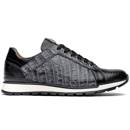 Marco Di Milano Portici Gray/Black Leather Oxford Shoe