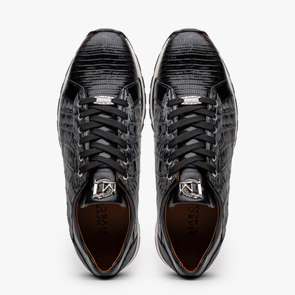 Marco Di Milano Portici Gray/Black Leather Oxford Shoe