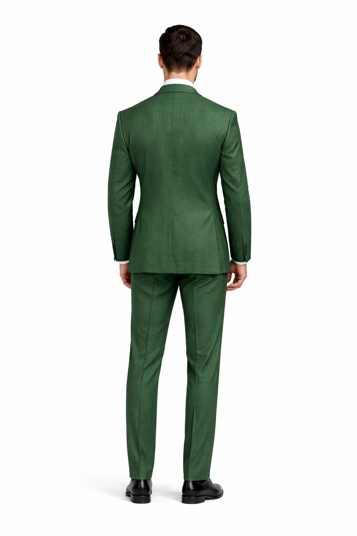 Premium Green Suit with Purple Tie - Stylish Men's Attire