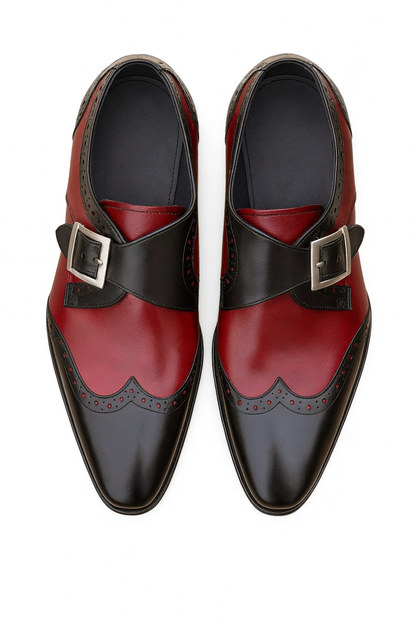 Burnished Wingtip Monk Strap KS099-710