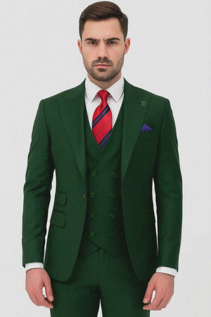 mens-one-button-peak-lapel-double-breasted-vest-wool-suit-in-hunter-green