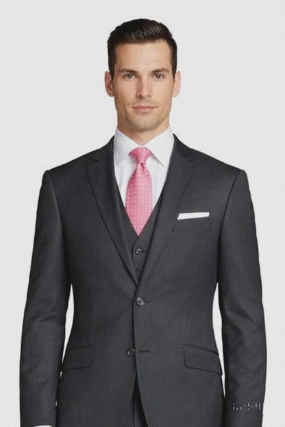 Tiglio Charcoal Two-button Wool Suit