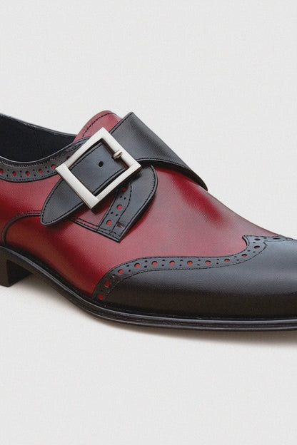 Burnished Wingtip Monk Strap KS099-710