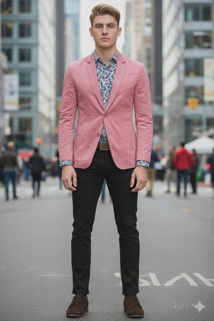 Men's Slim Fit Western Blazer Sportcoat Mauve Sacos Vaqueros Para Hombre