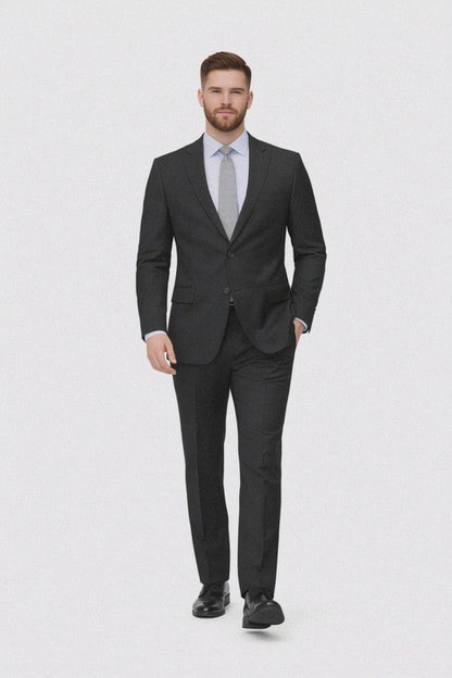Modern Fit Tiglio Wool Double-Breasted Suit – Premium Tailored Formal Suit