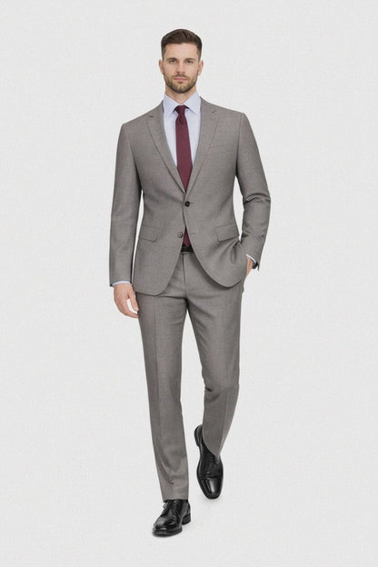 Slim Fit Tiglio Wool Suit – Modern Tailored Two-Piece Formal Suit