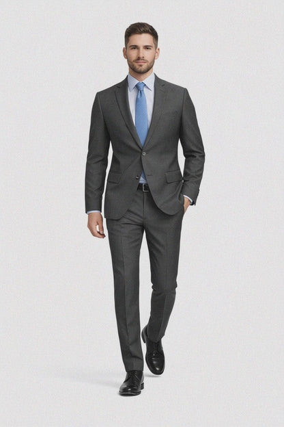 Slim Fit Tiglio Wool Suit – Modern Tailored Two-Piece Formal Suit