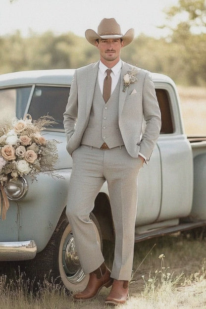 Elegant Cowboy Style Suit for Men - Perfect for Weddings & Events