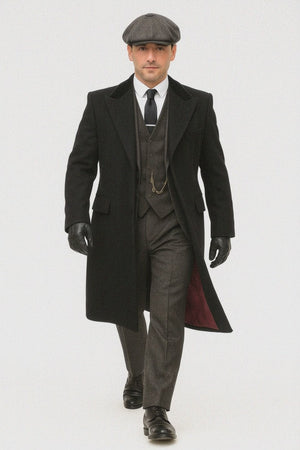 Mens Costume Thomas Shelby Suit & Overcoat