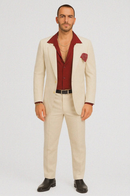 Mens Al Pacino Tony Montana Scarface Suit in White