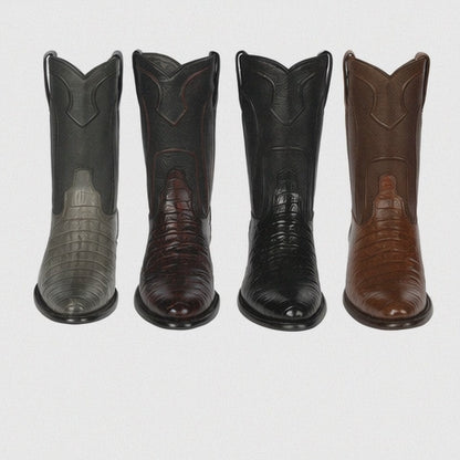 los-altos-boots-red-caiman-world-best-alligator-gator-skin-tail-cowboy-boots