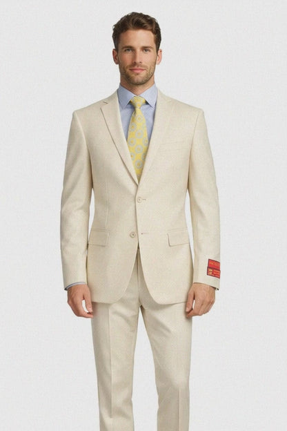Tiglio Beige Two-button Wool Suit