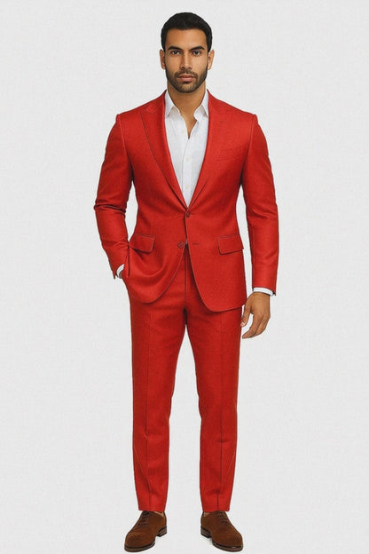 Mens Cowboy Blazer - Western Sport Coat in Color Red