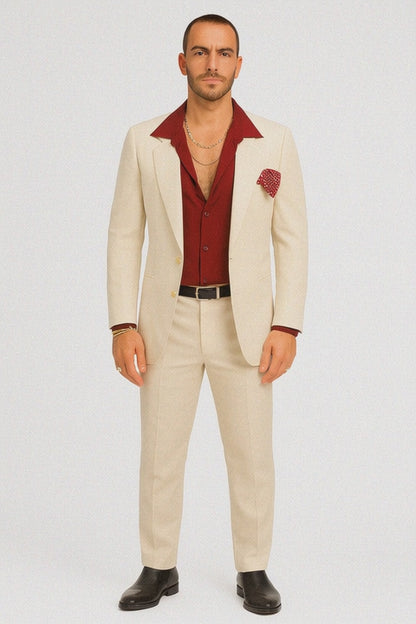 Mens Al Pacino Tony Montana Scarface Suit in White