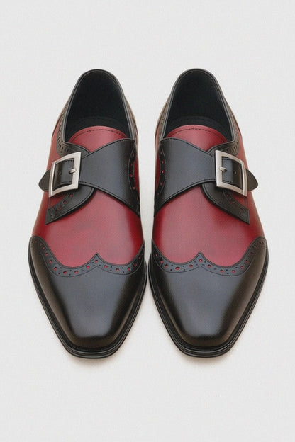Burnished Wingtip Monk Strap KS099-710