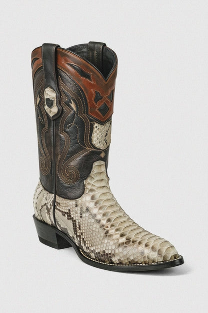 Men's Wild West Python Skin J Toe Boots 29957