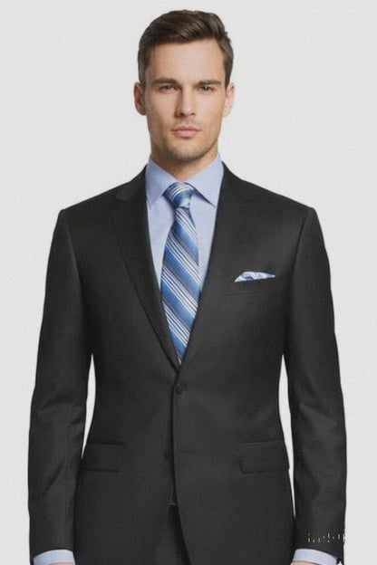 ENZO 150s Super Wool 2-Button Suits in 6 Solid Fabrics Colors