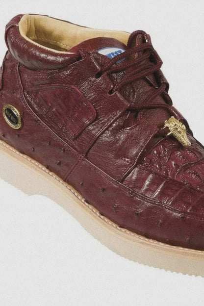 Men's Wild West Boots Caiman and Ostrich Skin Shoe 2ZA050206