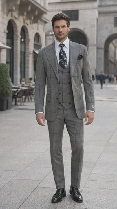Rossi Man Men's Dress Suit Classic Rossiman Formalwear for Timeless Style