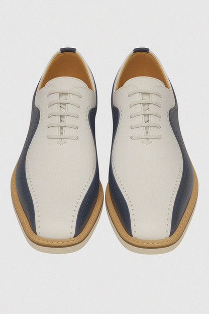 Stylish Two-Tone Brogue Oxford