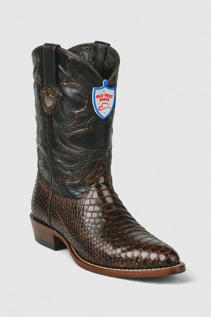 Men's Wild West Python Skin J Toe Boots 29957