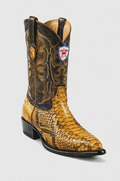 Men's Wild West Python Skin J Toe Boots 29957