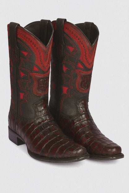 Botas de Cocodrilo Caiman Cola Horma Europea