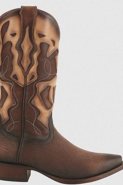 King Exotic Men's Shark Snip Toe Western Boots
