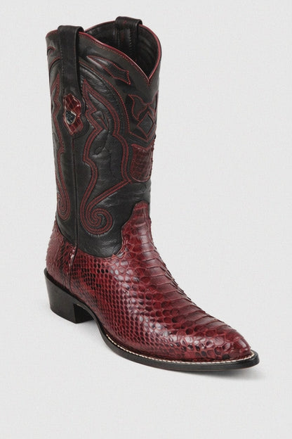 Men's Wild West Python Skin J Toe Boots 29957
