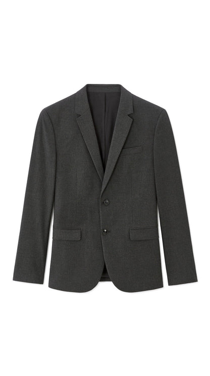 Slim Bi-Stretch Suit Jacket - Dark Grey
