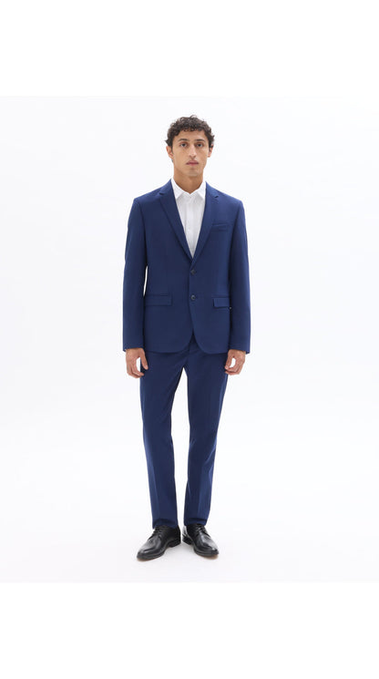 Slim Bi-Stretch Suit Jacket - Blue