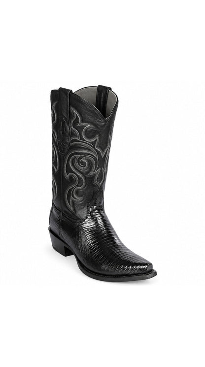 Los Altos Snip Toe Lizard Boots
