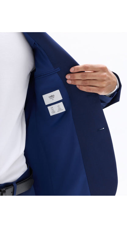 Slim Bi-Stretch Suit Jacket - Blue