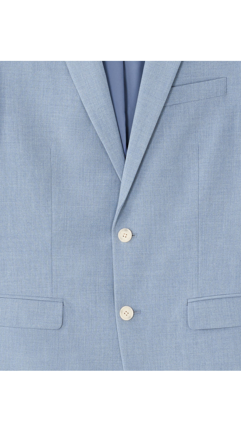 Slim Fit Bi-Stretch Chambray Suit Jacket