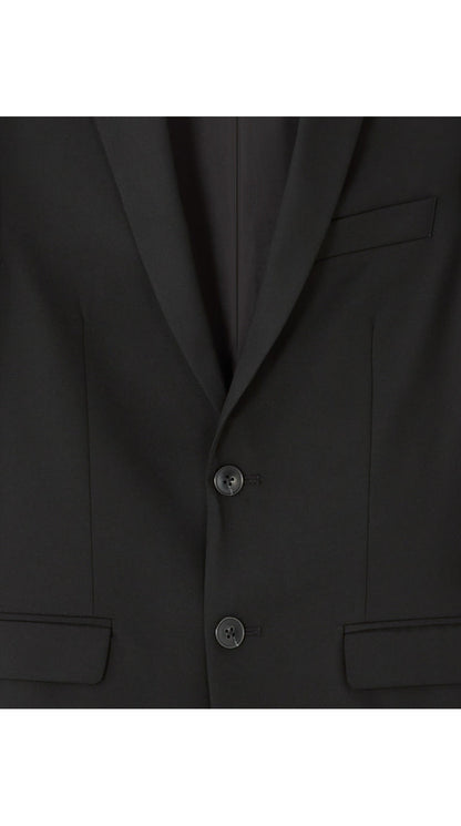 Slim Bi-Stretch Suit Jacket - Black