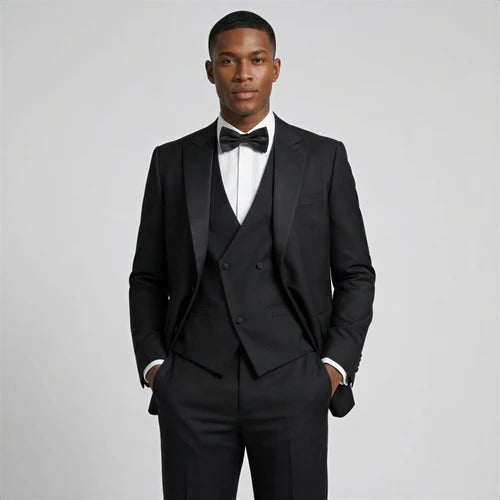 Bootcut wedding suit Black Peak Lapel Bootcut Tuxedo – Prom and Wedding