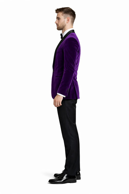 Purple Prom Suit - Purple Prom Outfit - Purple Prom Velvet  Tuxedo