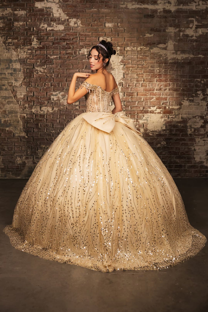 Quince Dress Sweetheart Sleeveless Sequin Ball Dance By Layla K LK264