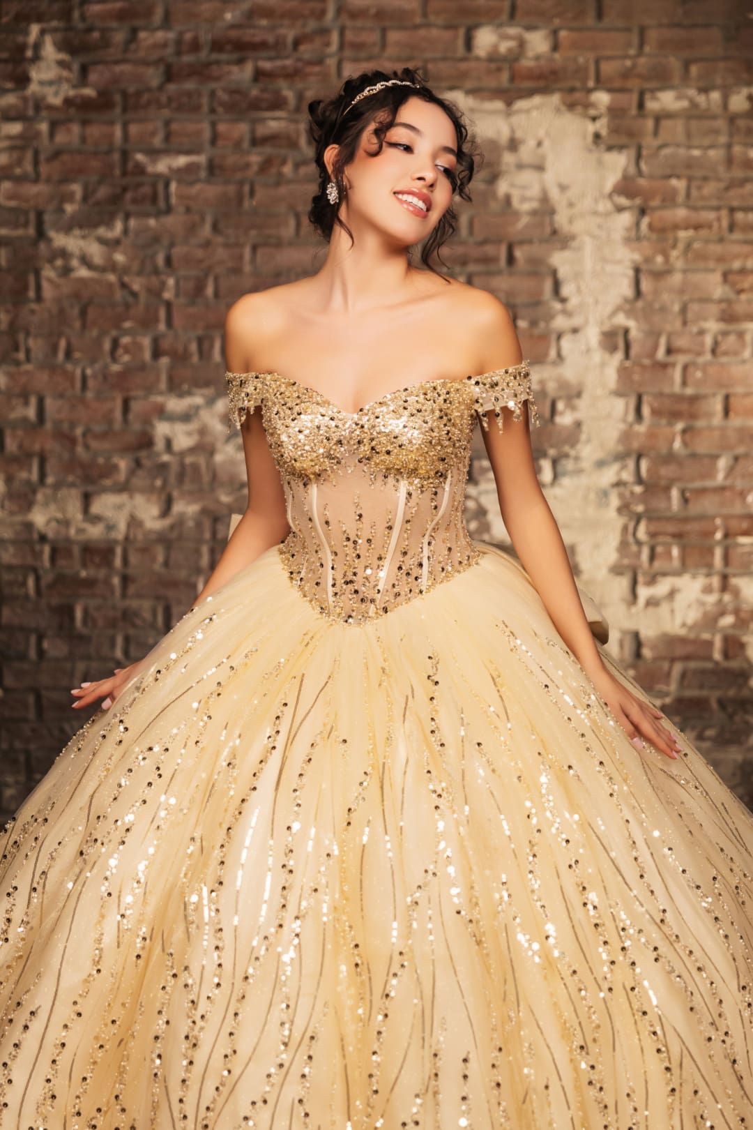Quince Dress Sweetheart Sleeveless Sequin Ball Dance By Layla K Lk264 - Dress