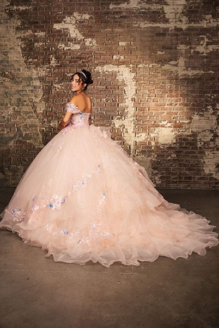 Quinceanera Gown Off Shoulder Ruffled Prom Dress By Layla K LK247