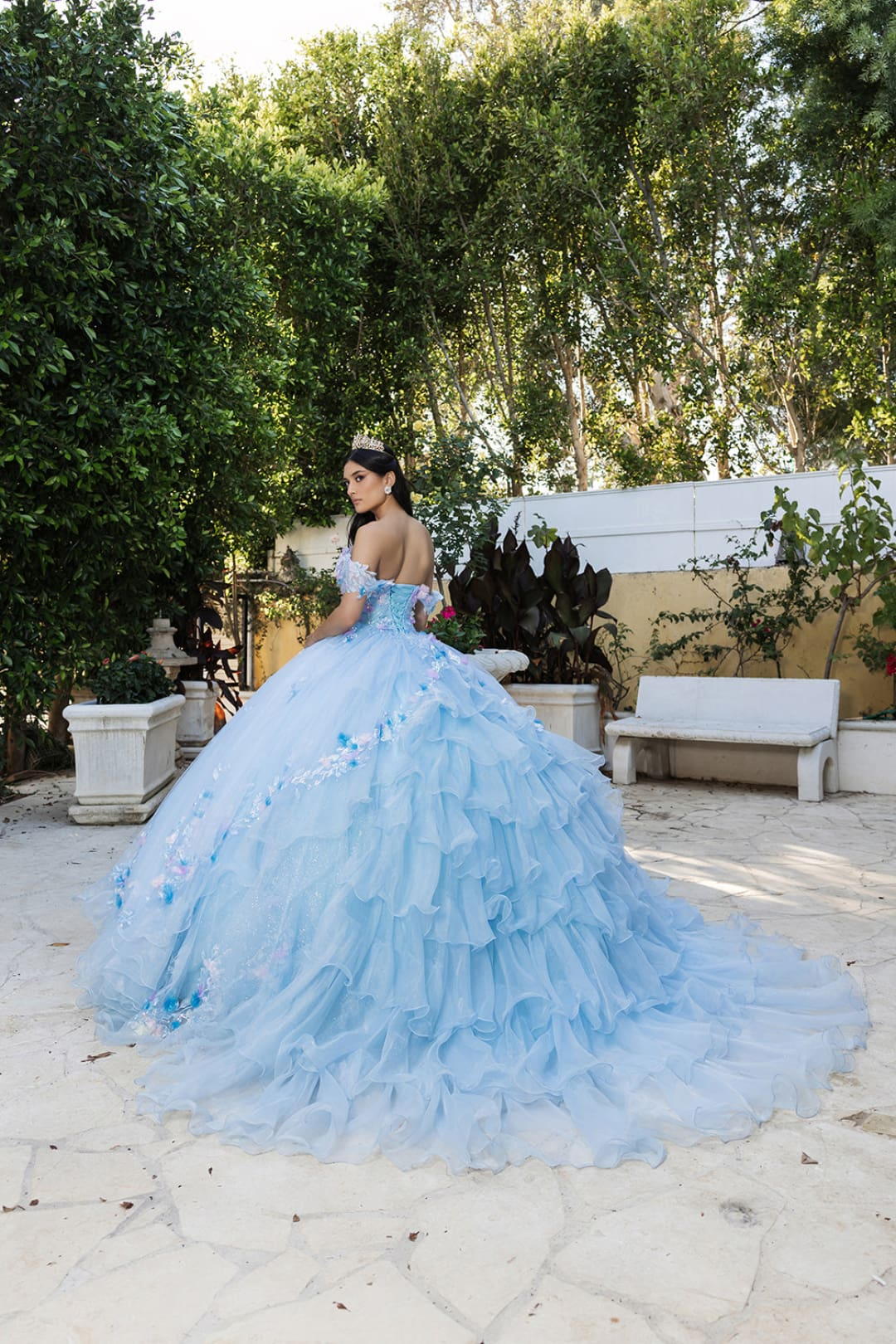 Quinceanera Gown Off Shoulder Ruffled Prom Dress By Layla K LK247